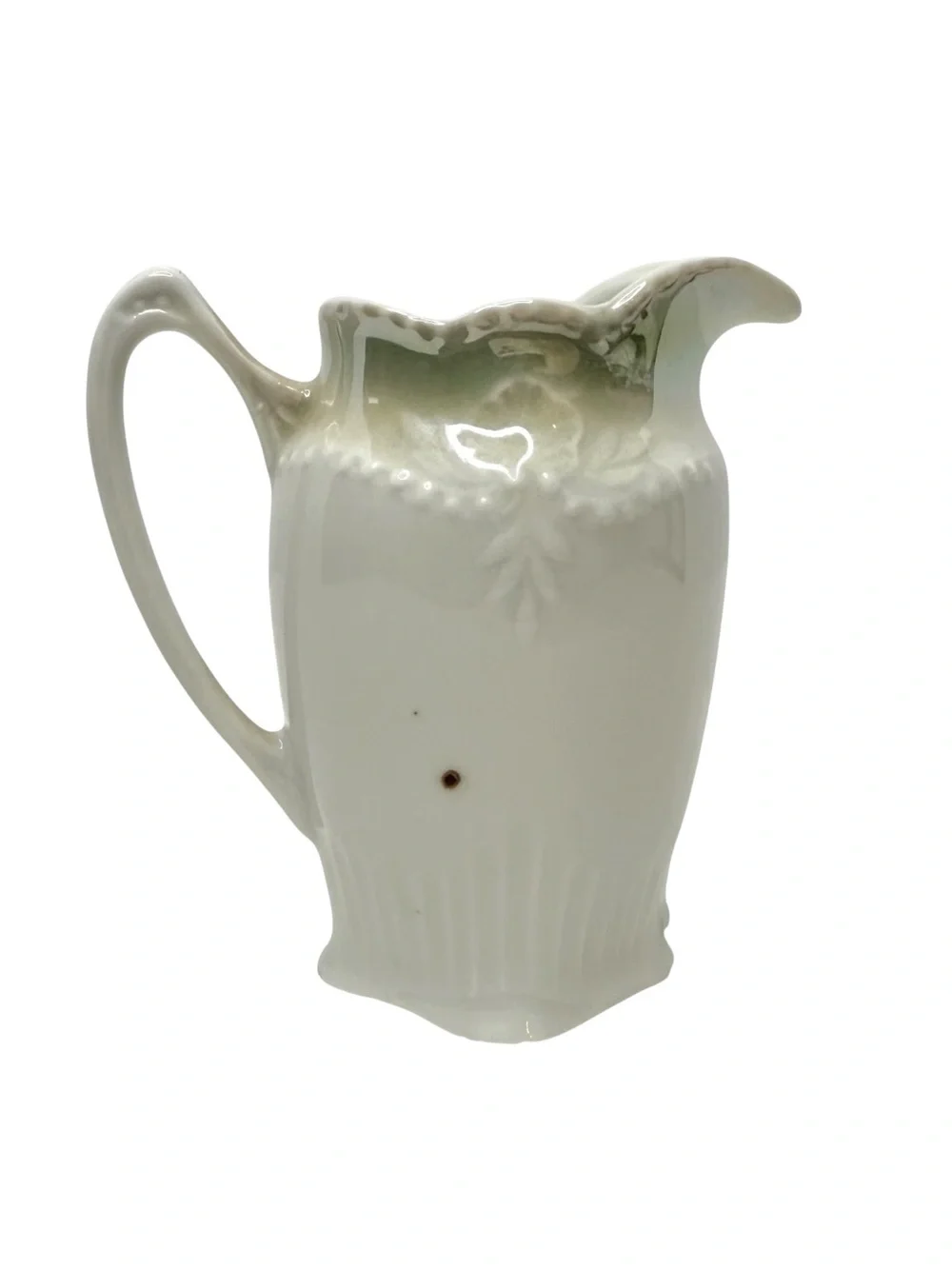 Antique Porcelain Floral Rose Milk Jug Pitcher Victorian Vase